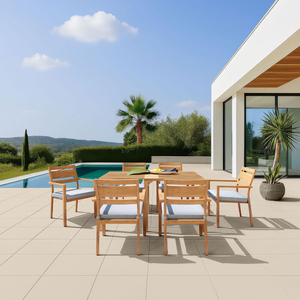 Zuo Modern Riviera Extendable Dining Table in Natural - Table Only, , large