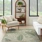Nourison Garden Oasis GOA02 Ivory and Green 5" x 7" Indoor/Outdoor Area Rug, , large