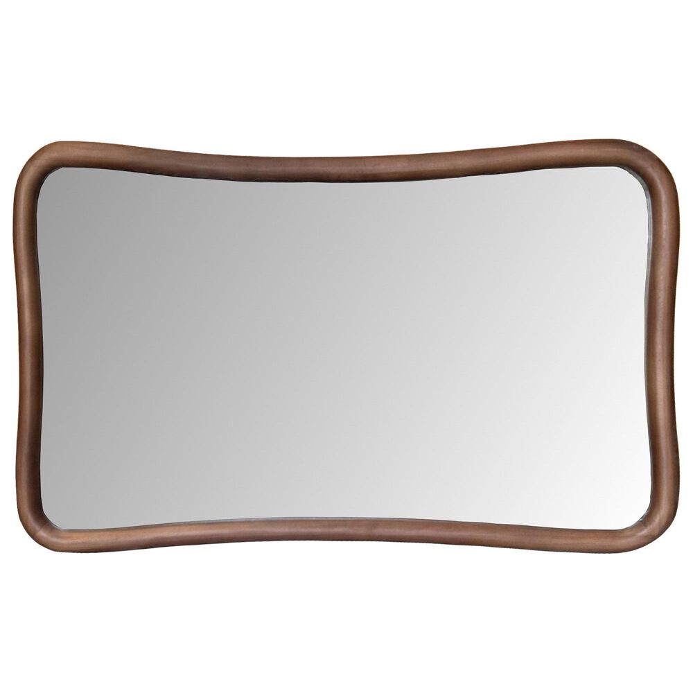 Howard Elliott Waveform Rectangular Mirror in Brown, , large