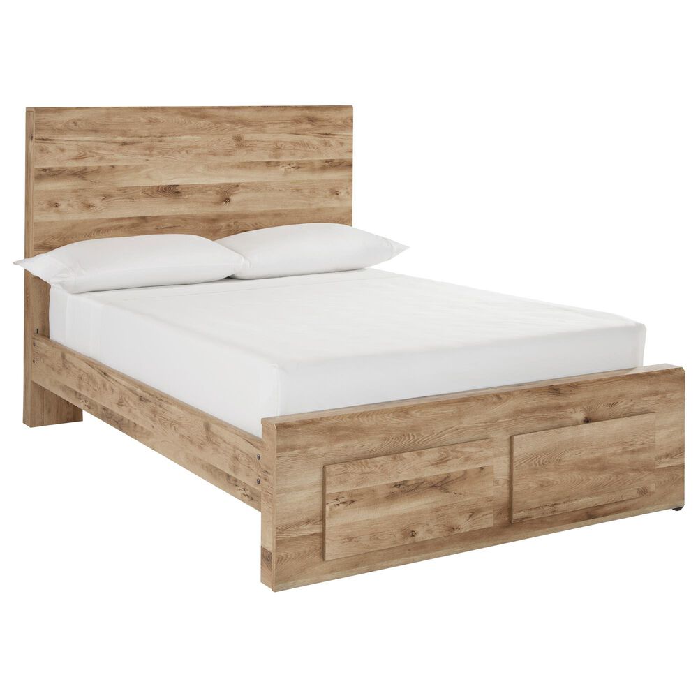 Ashley Hyanna Full Panel Storage Bed in Tan Brown, , large