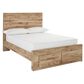 Ashley Hyanna Full Panel Storage Bed in Tan Brown, , large