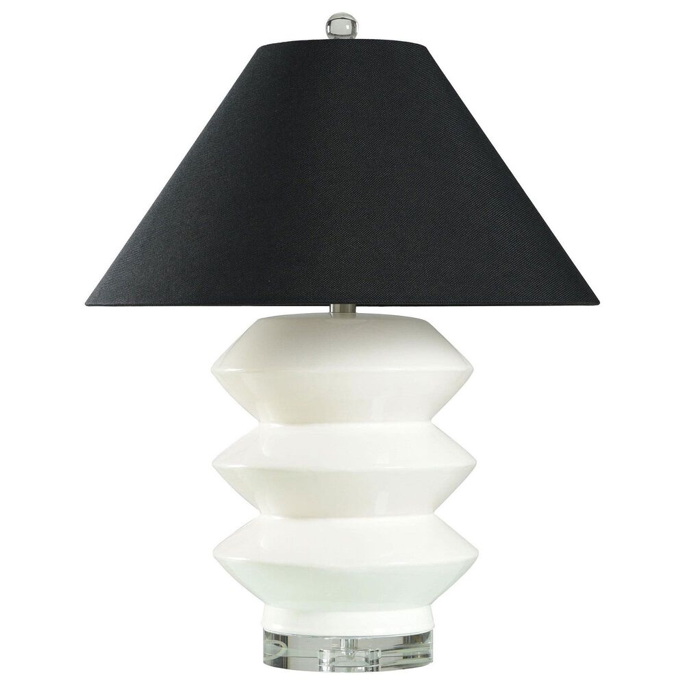 Flair Industries Logan Table Lamp in White, , large
