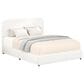 Hearth and Haven Liv Queen Storage Platform Bed in Ivory, , large