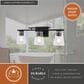 Vaxcel Sedona 3-Light Bathroom Vanity in Matte Black, , large