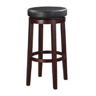 Linden Boulevard Maya Black 24" Counter Stool in Brown, , large