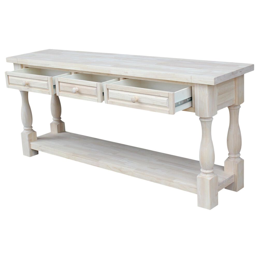 International Concepts Tuscan Console Table in Unfinished, , large
