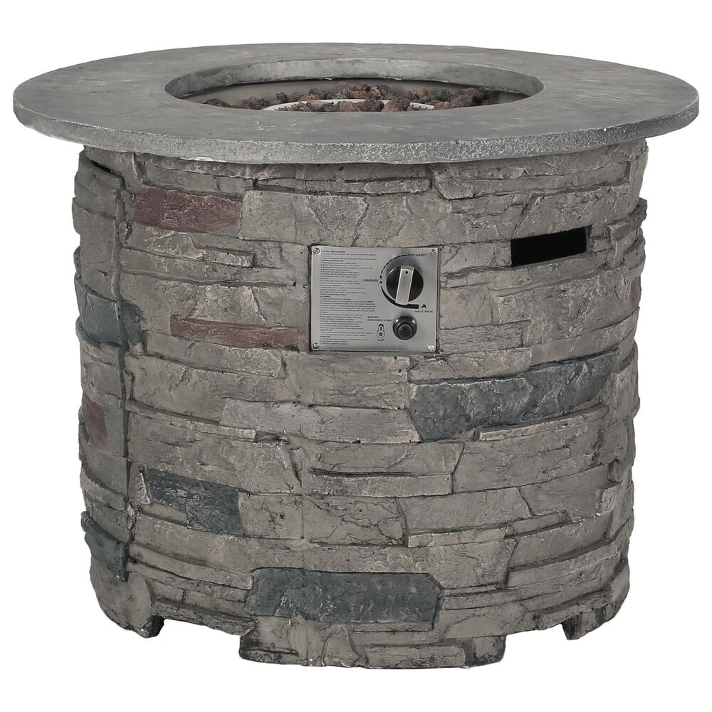 Noble House Seastar Fire Pit in Natural Stone and Grey, , large
