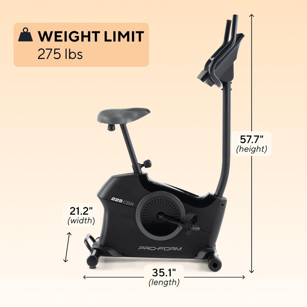 ProForm Magnetic Upright Cycle Exercise Bike in Black, , large