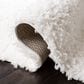 Safavieh August Shag 4" Square White Area Rug, , large