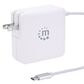 Manhattan Power Delivery Wall Charger with Built-in USB-C Cable in White, , large