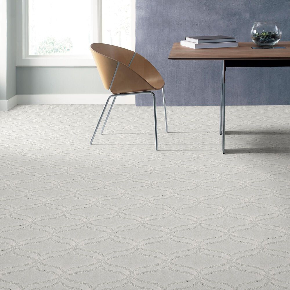 Shaw NFA Green Creek Carpet in Snowfall, , large