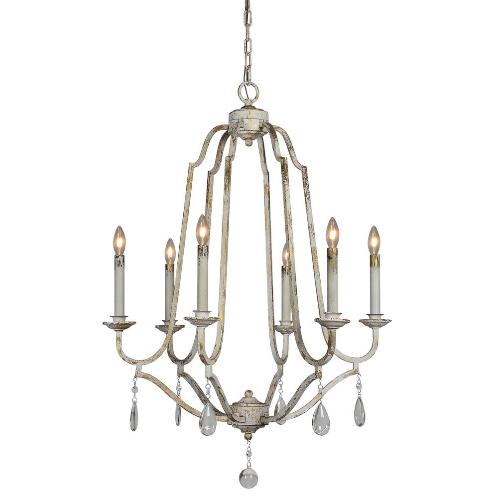 Southern Lighting Evie Chandelier in Distressed Grey, , large