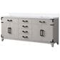 Lexora Home Laurel 72" Double Bathroom Vanity in White Oak with White Cultured Marble Top and Rectangular Sinks, , large