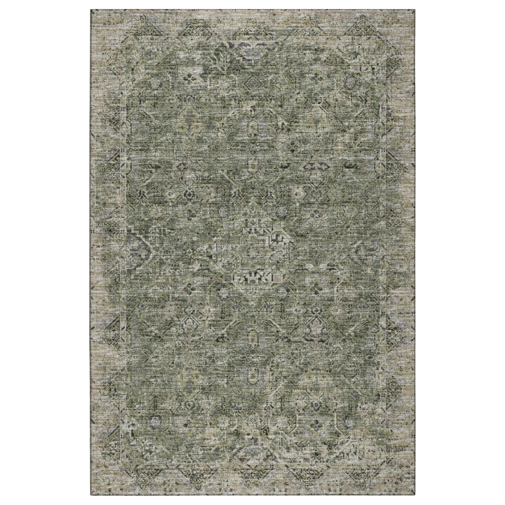 Dalyn Rug Company Tuscany 4" Round Green Indoor/Outdoor Area Rug, , large