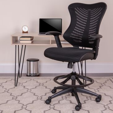 Flash Furniture Drafting Chair in Black, , large