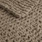 Hampton Park Chenille Chunky Knit 50" x 60" Throw in Brown, , large