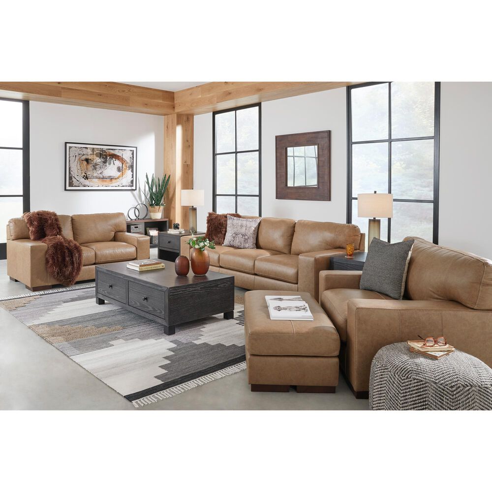 Signature Design by Ashley Lombardia Stationary Loveseat in Tumbleweed, , large