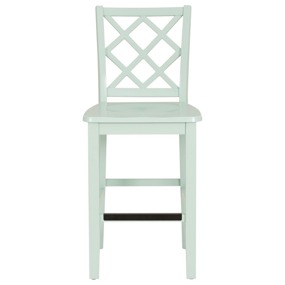 Linon Home Decor Mayfair Counter Stool in Mint Green, , large