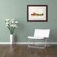 Timberlake Michael Tompsett "Amsterdam The Netherlands Skyline" Matted Brown Framed Art 11x14, , large