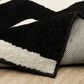 ROW by Oriental Weavers Quinn Abstract Black and Ivory 2" x 7" Runner, , large