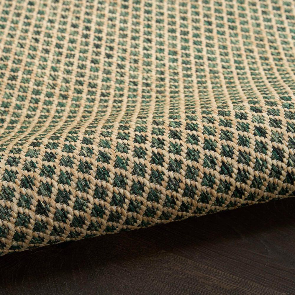 Nourison Courtyard Green 10&#39; x 14&#39; Indoor/Outdoor Area Rug, , large