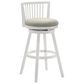 Armen Living Harper 26" Swivel Counter Height Stool in Matte White, , large