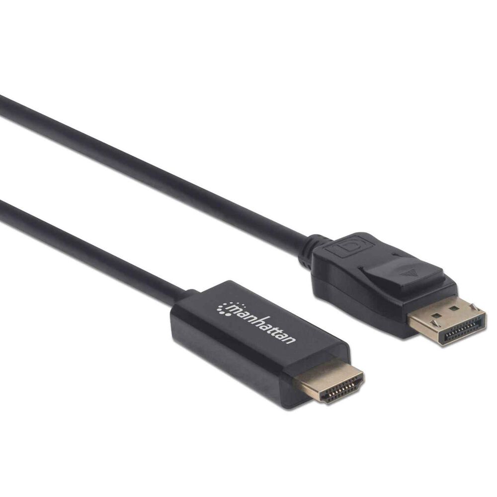 Manhattan 6&#39; DisplayPort Male to HDMI Male Cable in Black, , large