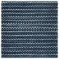 Safavieh Montauk 6" Square Turquoise, Navy Blue and Black Area Rug, , large