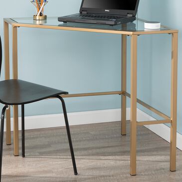 Southern Enterprises Keaton Corner Desk in Soft Gold, , large