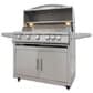 Blaze Premium LTE+ 40" Propane Gas Grill with 5-Burner in Stainless Steel, , large