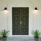 Vaxcel Buena Park 1-Light Outdoor Wall Sconce in Vintage Black and Matte White, , large