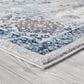 Amer Rugs Alexandria 2" x 3" Gray and Sea Blue Area Rug, , large