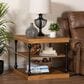 Baxton Studio Sebastian End Table in Oak Brown and Black, , large