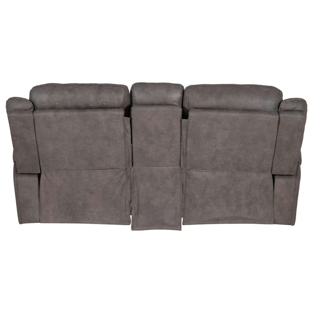 Linon Home Decor Galloway Manual Loveseat in Stone Gray, , large