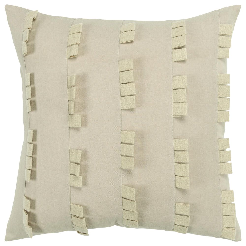 Rizzy Home Donny Osmond Solid 20" Down Filled Pillow in Heather Gray, , large