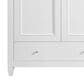 37B Claudine 36" Single Bathroom Vanity in Bright White with Glossy White Composite Stone Top and Backsplash, , large