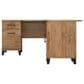 Bush Somerset 60" L-Shaped Desk with Hutch in Fresh Walnut, , large