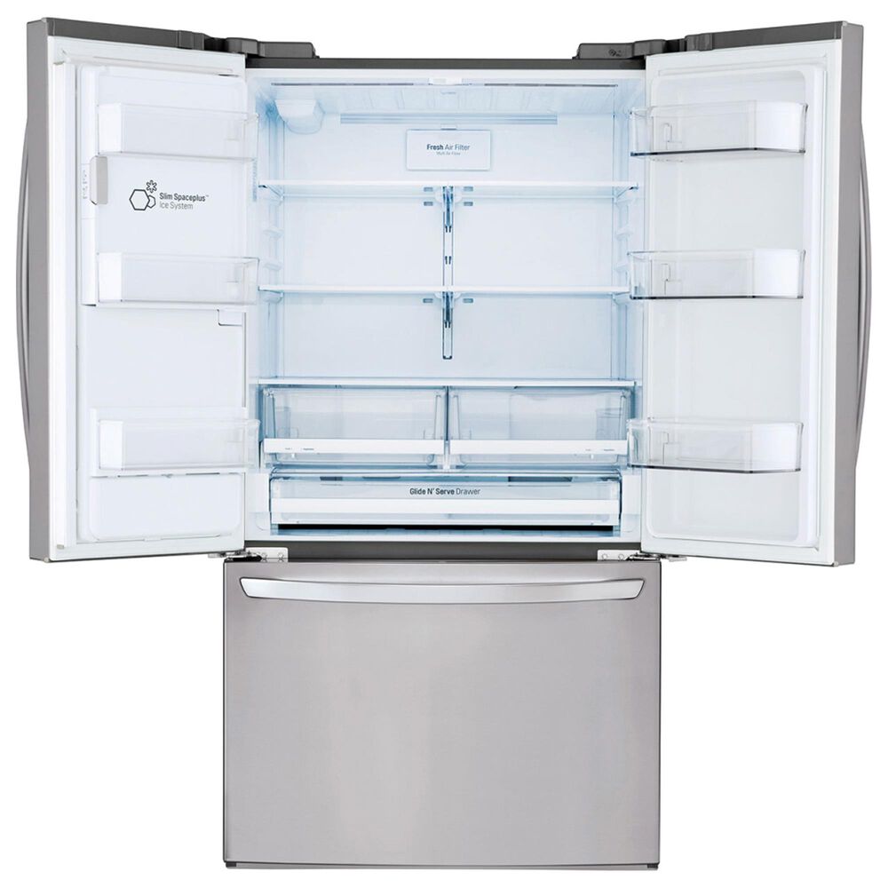 LG 26 Cu. Ft. 3-Door French Door Refrigerator with SmartThinQ in Stainless Steel with Dual Icemaker, , large