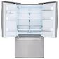 LG 26 Cu. Ft. 3-Door French Door Refrigerator with SmartThinQ in Stainless Steel with Dual Icemaker, , large