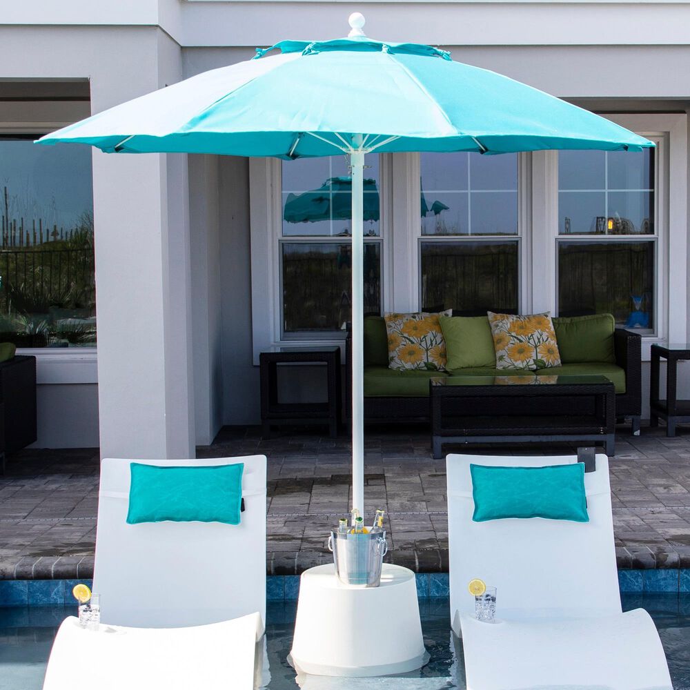 Floating Luxuries Kai Luxury 7.5&#39; Octagonal Fiberglass Market Pool Umbrella in Aruba, , large