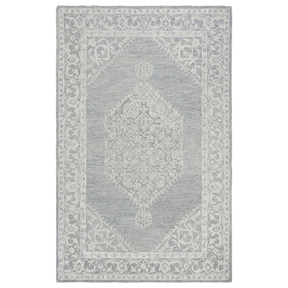 Safavieh Micro-Loop 5" x 8" Grey Area Rug, , large