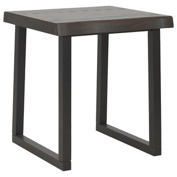 Steve Silver Jennings End Table in Distressed Cherry and Ebony, , large