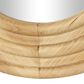 Maple and Jade 68" x 22" Oval Wall Mirror with Dimensional Carved Frame in Brown and Black, , large