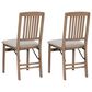 Linon Home Decor Triena Mission Folding Side Chair in Grey Wash (Set of 2), , large