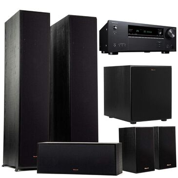 Onkyo 7.2 Channel Home Theater System featuring Klipsch Reference Dolby Atmos Speakers, , large