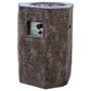Elementi Fire Basalt Hexagon Liquid Propane Fire Column in Brown, , large
