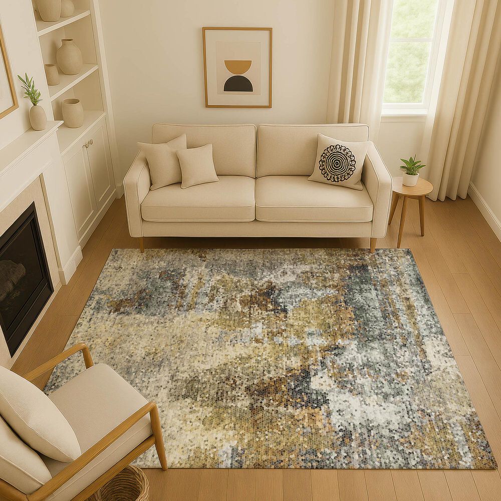 Dalyn Rug Company Lumara LM2 Khaki 9' x 12' Area Rug, , large