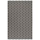 Nourison Twist Reversible 6" x 9" Black Indoor/Outdoor Area Rug, , large