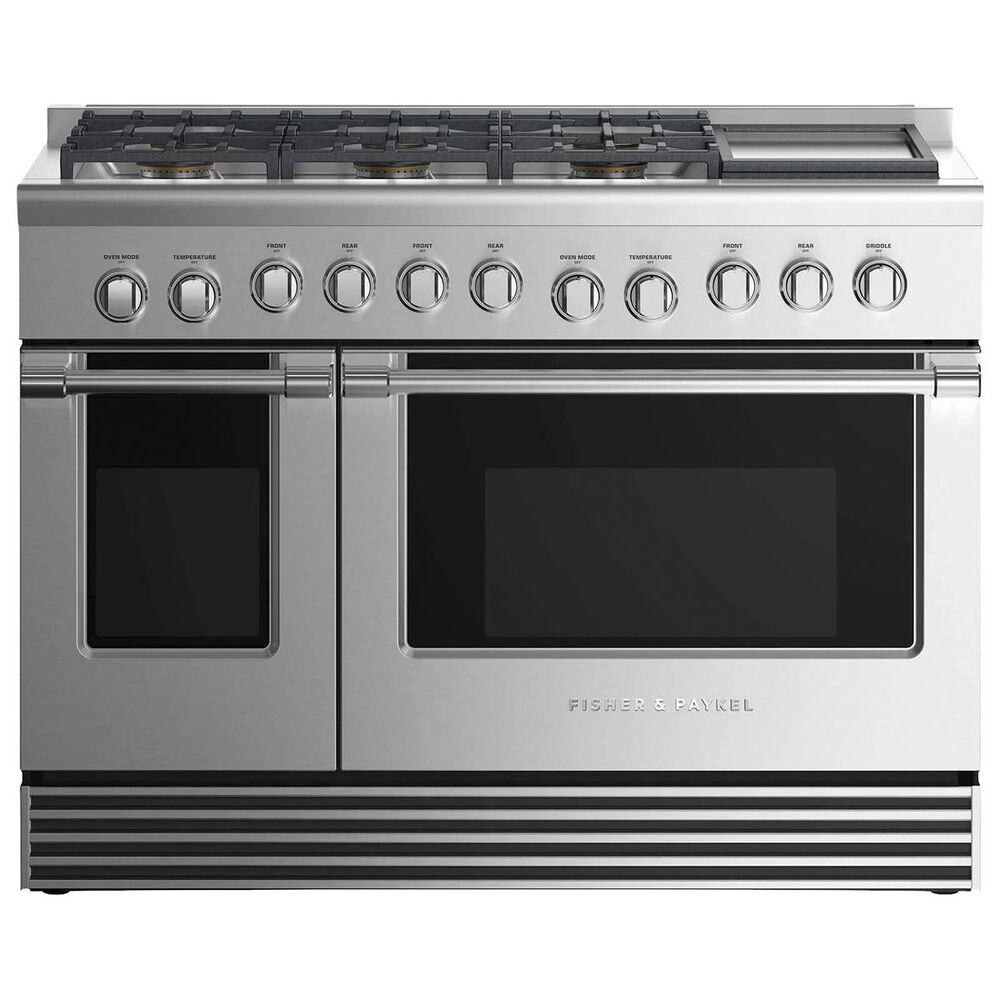 Fisher and Paykel 48" Professional Range with 6-Burner in Stainless Steel, , large