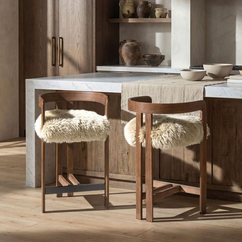 Jennifer Taylor Home Millwick Counter Stool in Natural Blonde, , large